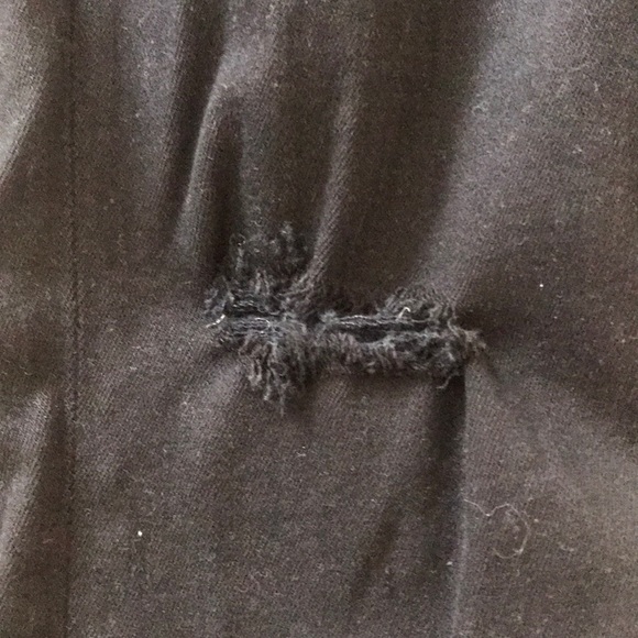 Hudson Black Distressed Skinny Jeans - Picture 3 of 5